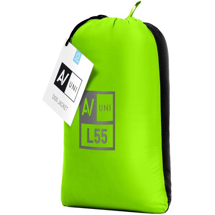 Курточка для тварин Collar AiryVest UNI двостороння L 55 салатово-чорна (2570) зображення 2