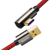 Дата кабель USB 3.1 AM to Type-C 2.0m CATCS 66W 90 Legend Series Elbow Red Baseus (CACS000509) изображение 4
