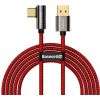 Дата кабель USB 3.1 AM to Type-C 2.0m CATCS 66W 90 Legend Series Elbow Red Baseus (CACS000509)