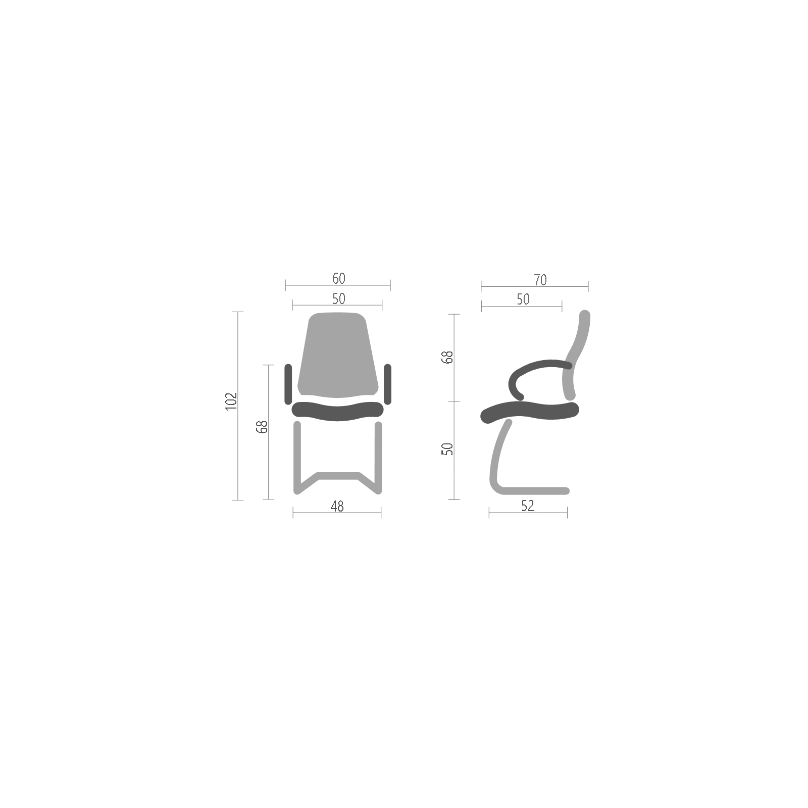 Офисное кресло Аклас Атлант CF (XY-7147-G) чорне (10032915) изображение 5