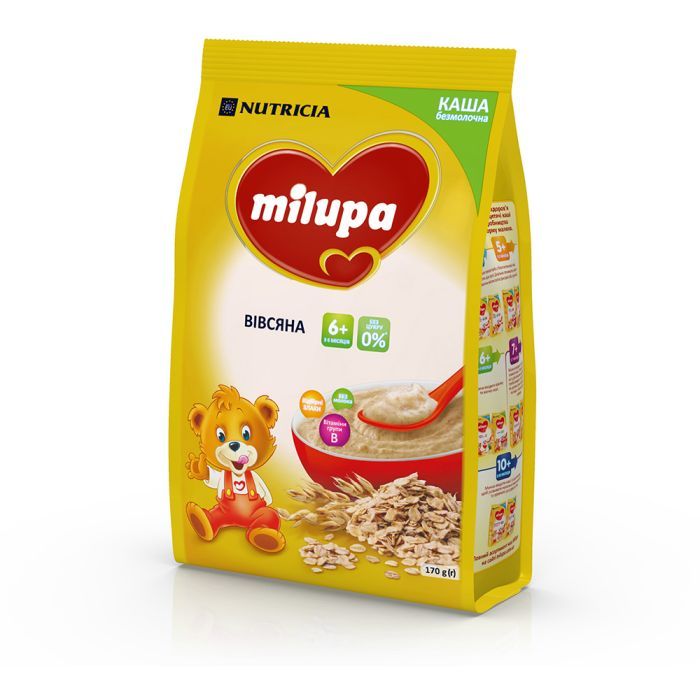 Детская каша Milupa безмолочная Овсяная 170 г (5900852930089) изображение 4