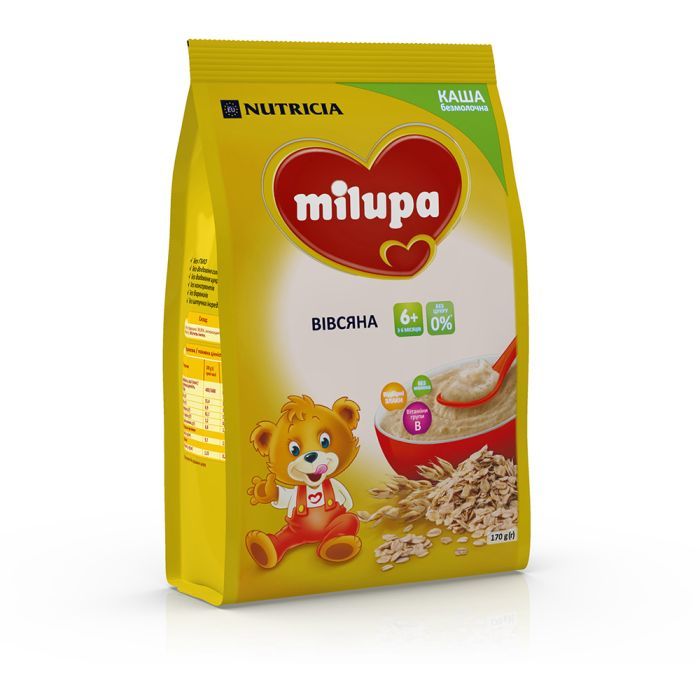 Детская каша Milupa безмолочная Овсяная 170 г (5900852930089) изображение 5