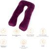 Подушка MirSon для вагітних та відпочинку U-подібна 8021 Velvet Line (2200006178538) зображення 2