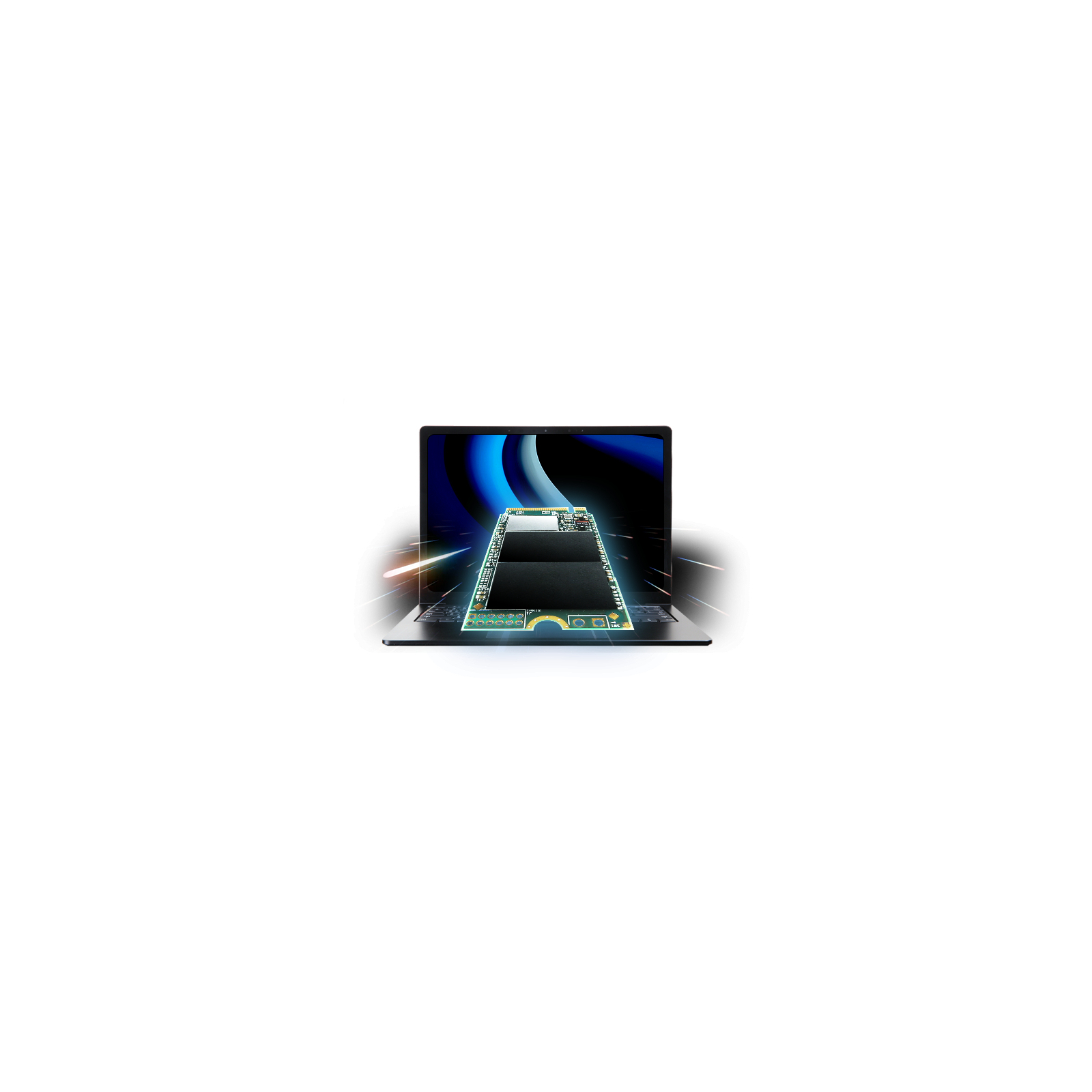 Накопитель SSD M.2 2242 256GB Transcend (TS256GMTE400S) изображение 2