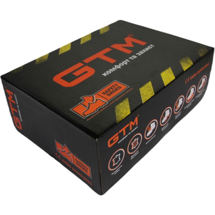 Ботинки рабочие GTM SM-071 р.41 композ.носок, на шнурках S3 SRC Comfort (SM-071-41) изображение 5