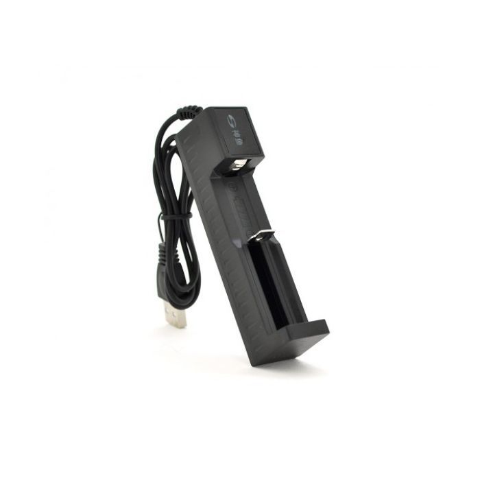 Зарядное устройство для аккумуляторов Merlion 1 Slot, 18650/26650, 4.2V/1000mAh, питание от USB (YT-C1*18650 / 17254)