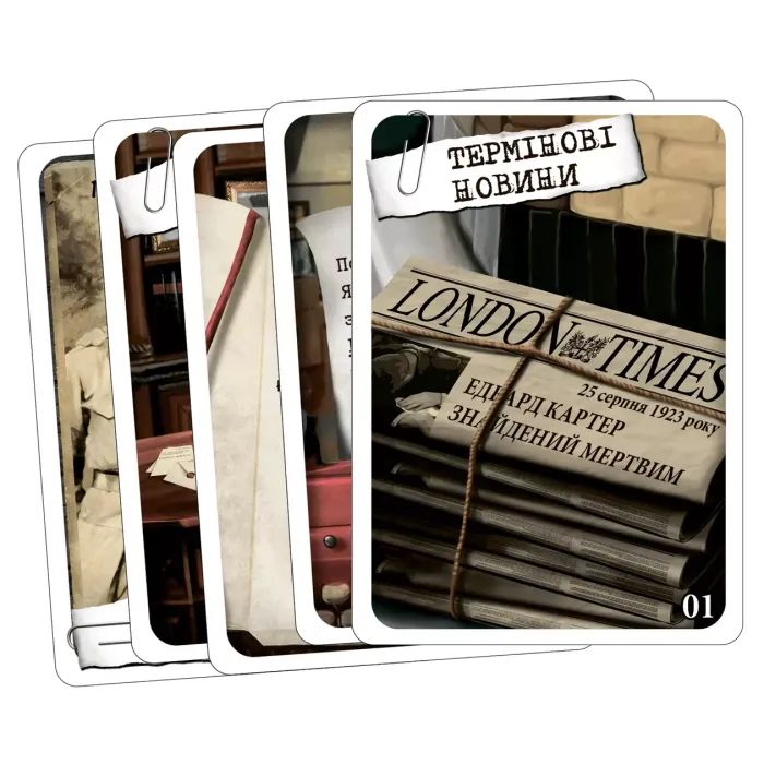Настольная игра Geekach Games Шерлок. Смерть археолога (Sherlock: The Tomb of the Archaeologist) (GKCH078S3/GKCH077TA) изображение 2