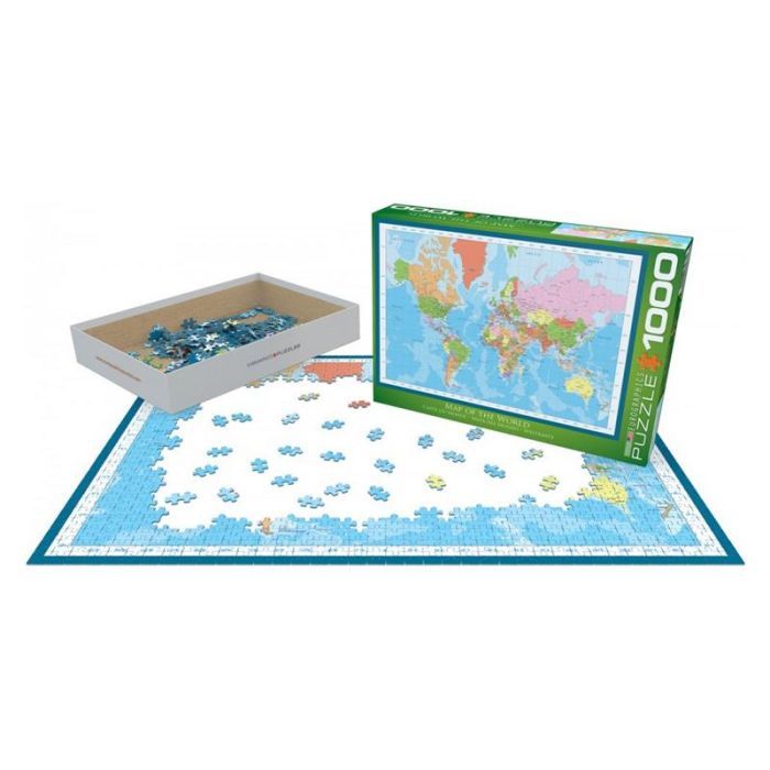 Пазл Eurographics Мапа світу, 1000 елементів (6000-1271) зображення 3
