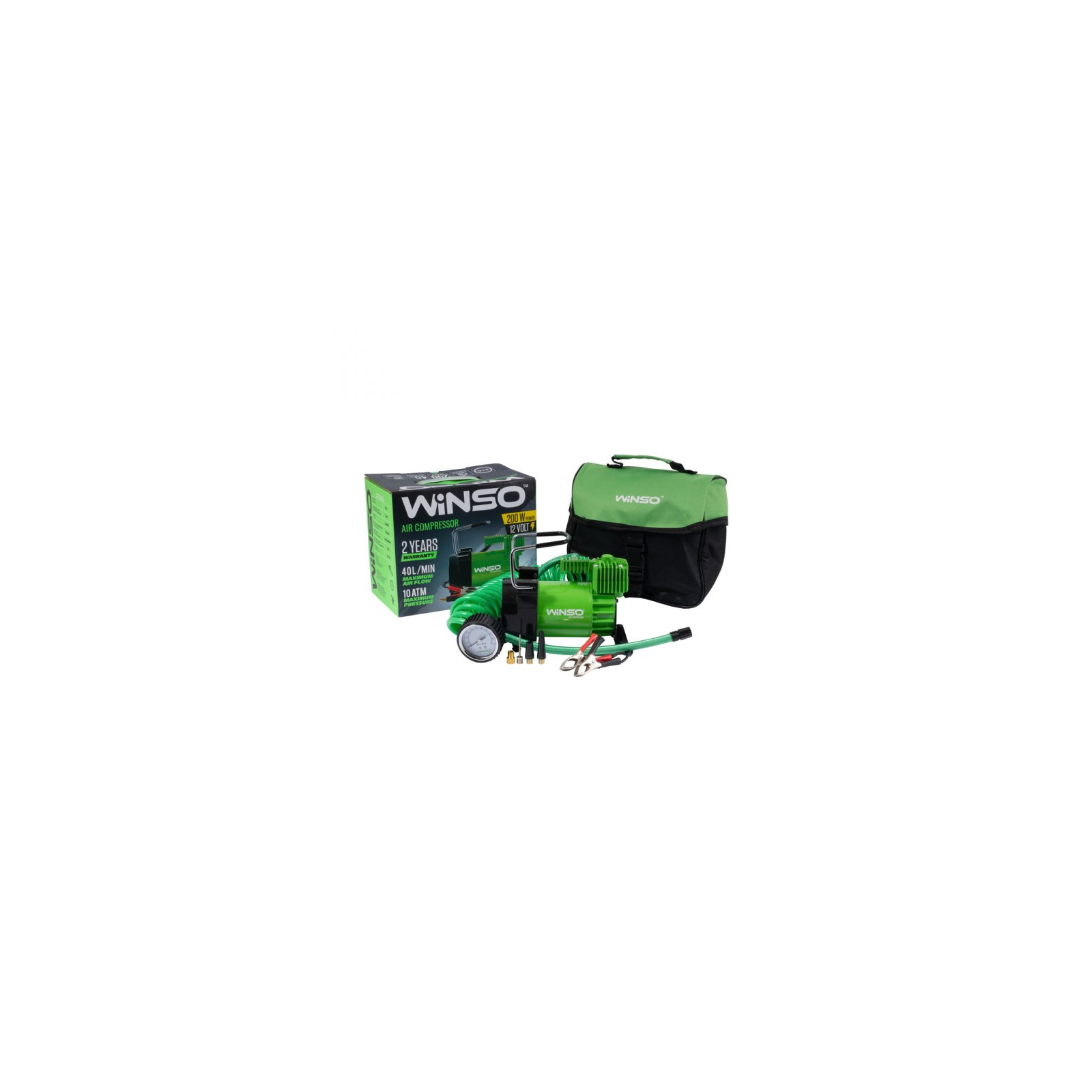 Автомобильный компрессор WINSO 10 Атм, 40 л/мин (126000) изображение 2
