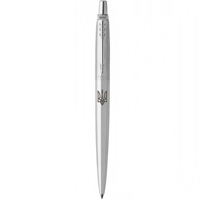 Ручка кулькова Parker JOTTER 17 UKRAINE SS CT BP Тризуб (16132_TR)