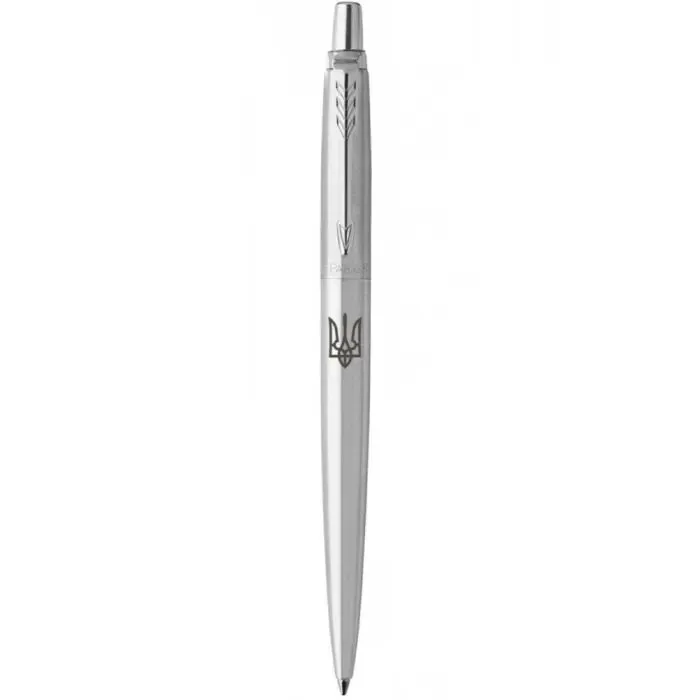 Ручка шариковая Parker JOTTER 17 UKRAINE SS CT BP Трезубец (16132_TR)