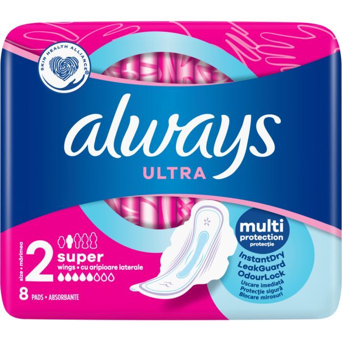 Гигиенические прокладки Always Ultra Super (Размер 2) 8 шт. (4015400403845) изображение 2