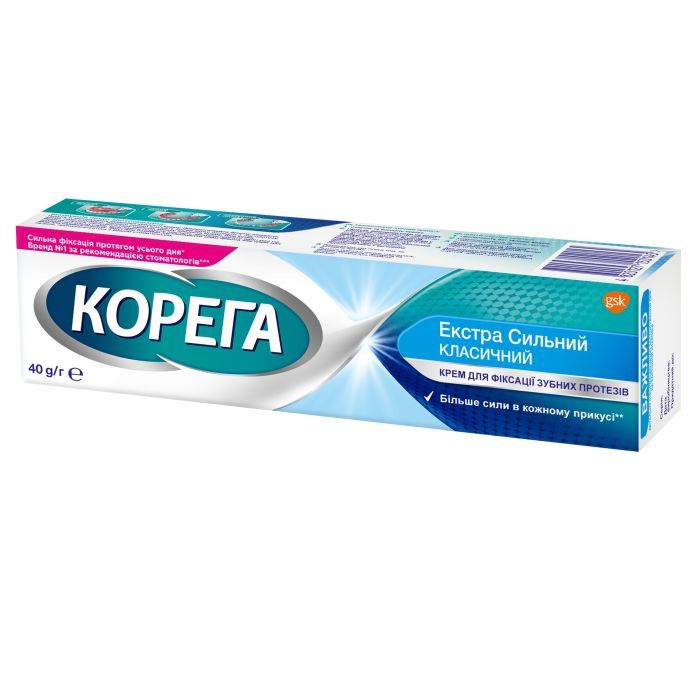 Крем для фиксации зубных протезов Corega Экстра сильный 40 г (4820127150145) изображение 3