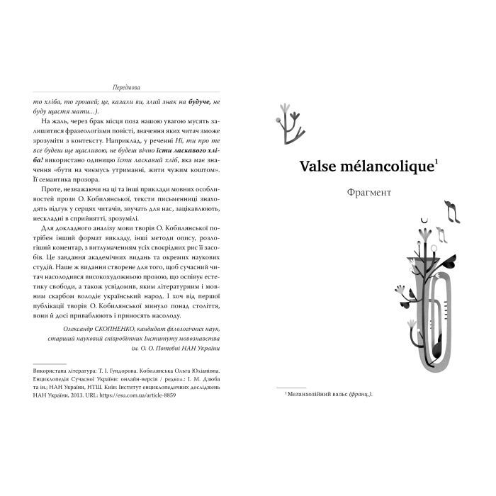 Книга Valse mélancolique. Вибрані твори - Ольга Кобилянська Видавництво РМ (9786178248741) зображення 3