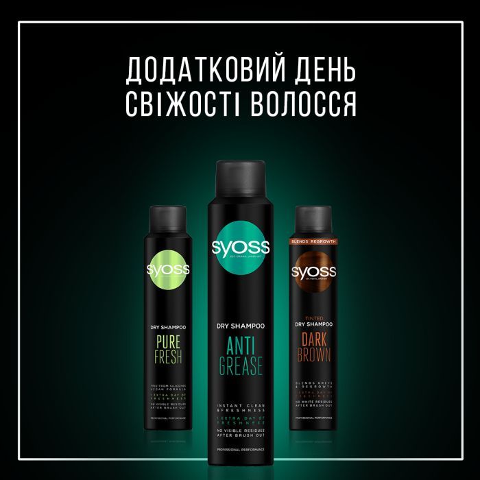 Сухий шампунь Syoss Dark Brown з тонувальним ефектом 200 мл (9000101658477) зображення 5