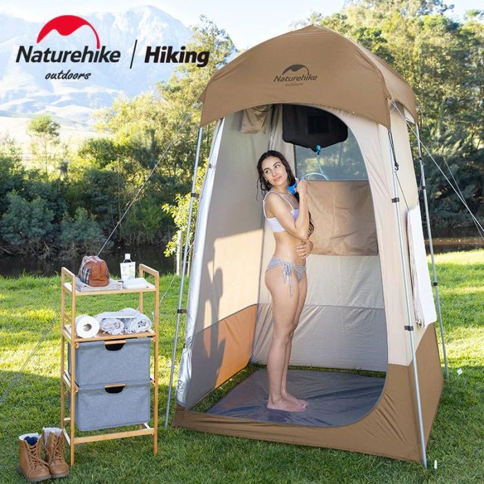 Палатка Naturehike NH21ZP005 (душ/туалет) Коричневий (6927595779088) изображение 3