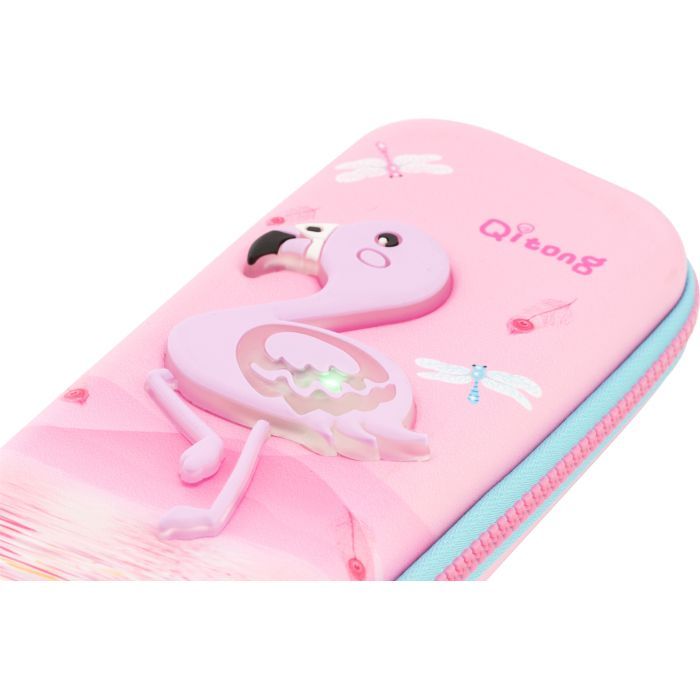 Пенал Cool For School с LED-аппликацией 1 отделение Розовый (QT-5759-Pink) изображение 3