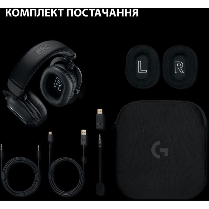 Наушники Logitech G Pro X 2 Lightspeed Wireless Black (981-001263) изображение 9