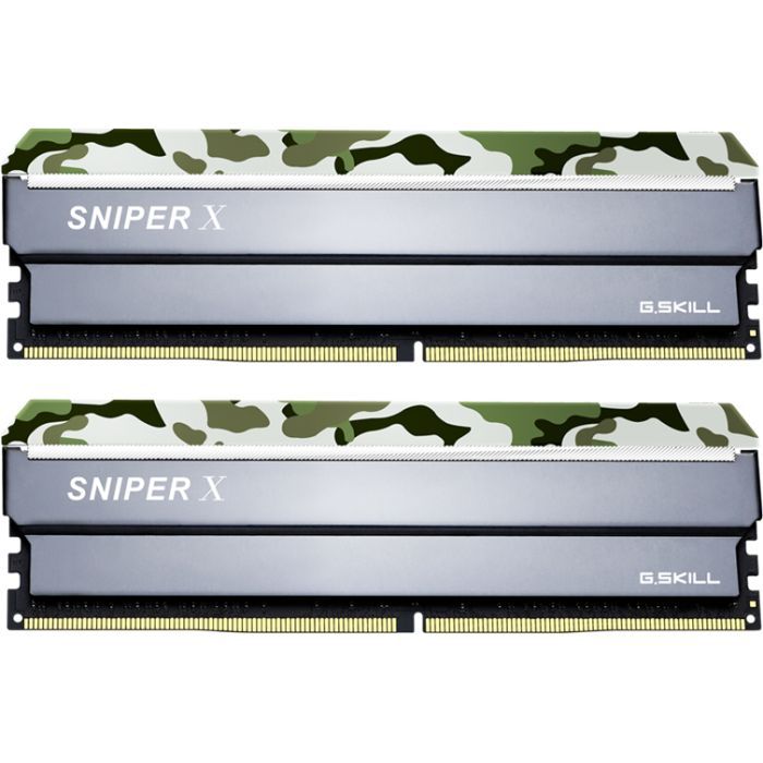 Модуль памяти для компьютера DDR4 16GB (2x8GB) 3200 MHz SniperX Classic Camo G.Skill (F4-3200C16D-16GSXFB)