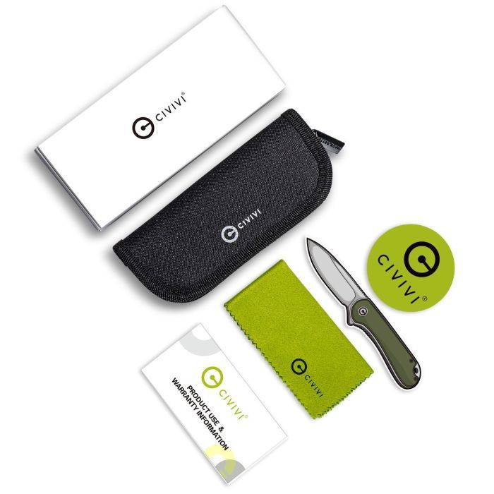 Нож Civivi ODD 22 Green Micarta Black Blade (C21032-2) изображение 8