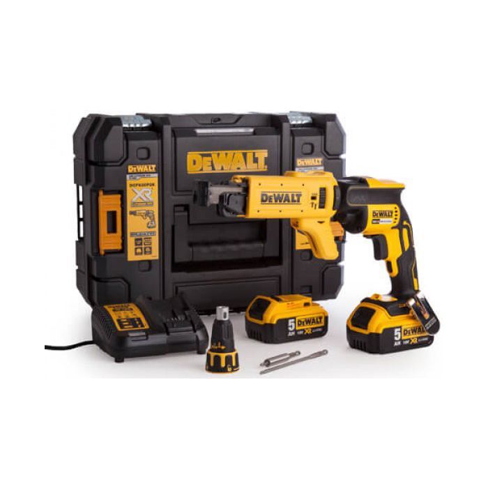 Шуруповерт DeWALT 18V XR Li-Ion, бесщеточный, 30/5 Нм, 4400 об/мин, кейс (DCF620P2K)
