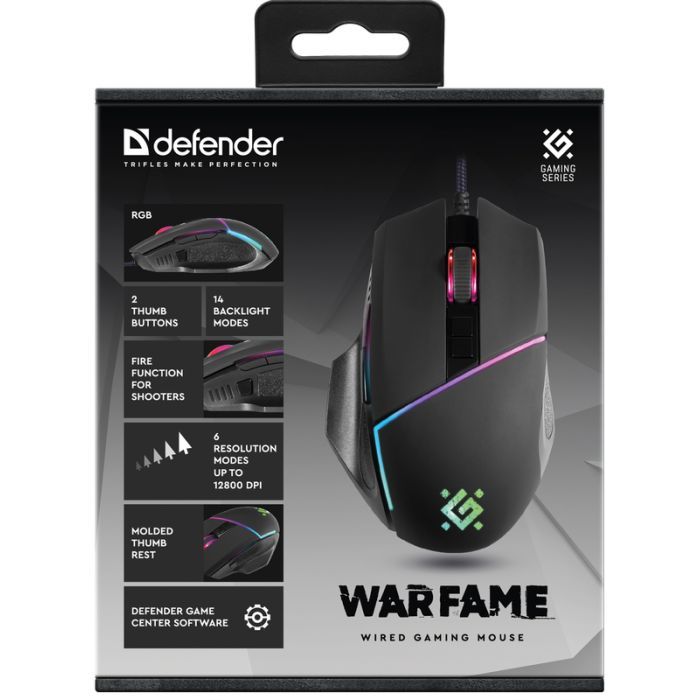 Мишка Defender Warfame GM-880L USB Black (52880) зображення 5