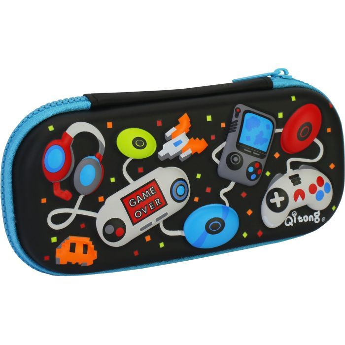 Пенал Cool For School с тиснением 1 отделение Черный (QT-5697-Black)