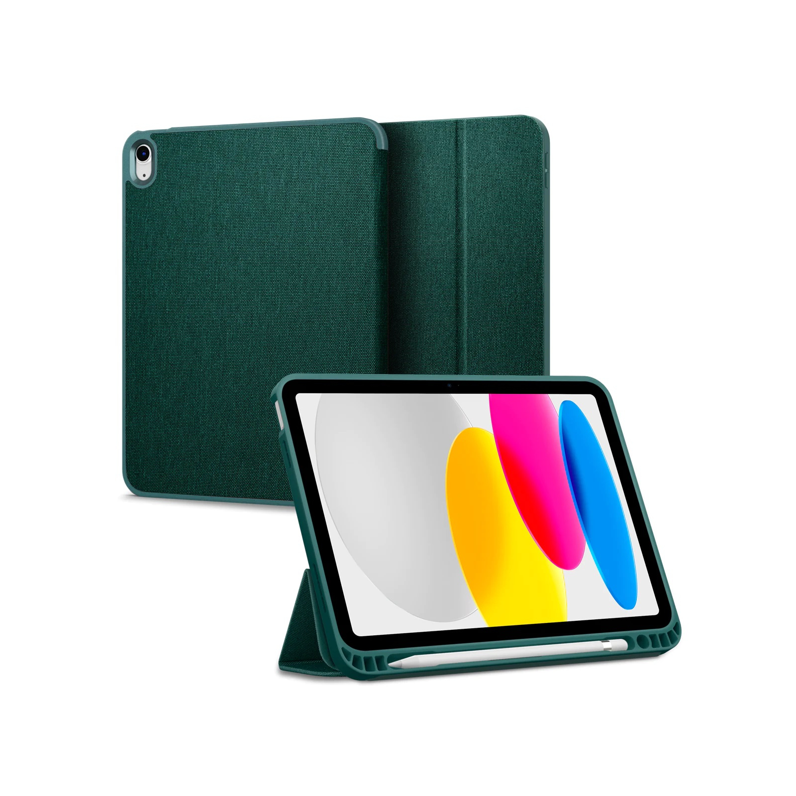 Чехол для планшета Spigen Apple iPad 10.9"(2022) Urban Fit, Midnight Green (ACS05308) изображение 5