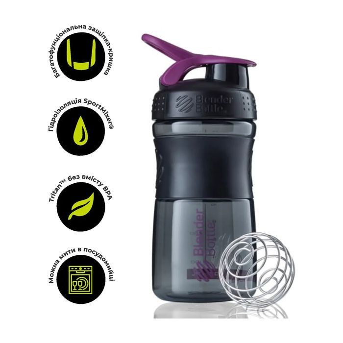 Шейкер спортивный BlenderBottle SportMixer 20oz/590ml Moss Green (SM 20oz Moss Green)