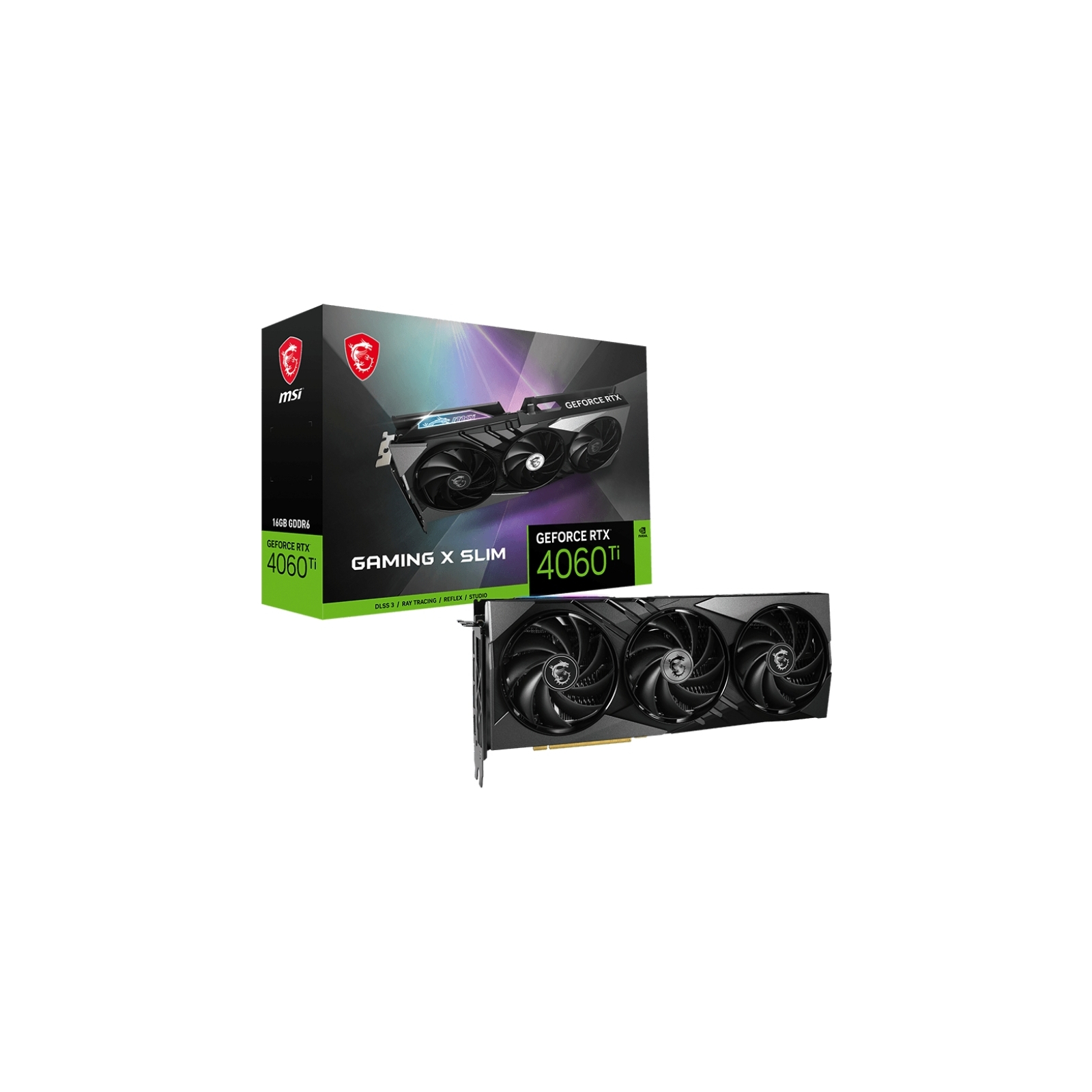 Видеокарта MSI GeForce RTX4060Ti 16Gb GAMING X SLIM (RTX 4060 Ti GAMING X SLIM 16G) изображение 6