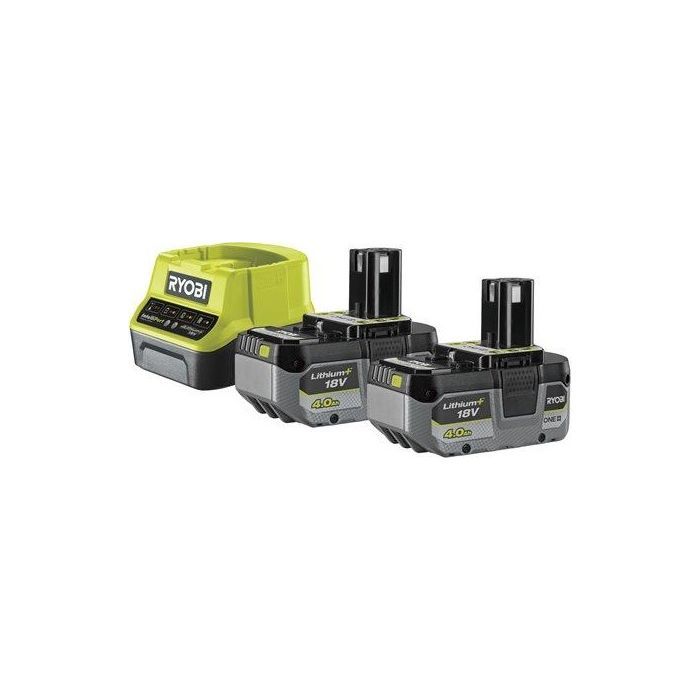 Набор аккумулятор + зарядное устройство Ryobi RC18120-240X, 18В ONE+, 2х4Ah, Lithium+ (5133005092)