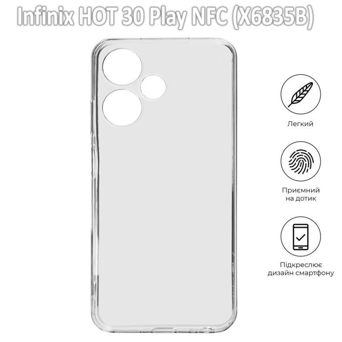 Чехол для мобильного телефона BeCover Infinix HOT 30 Play NFC (X6835B) Transparancy (709619) изображение 3