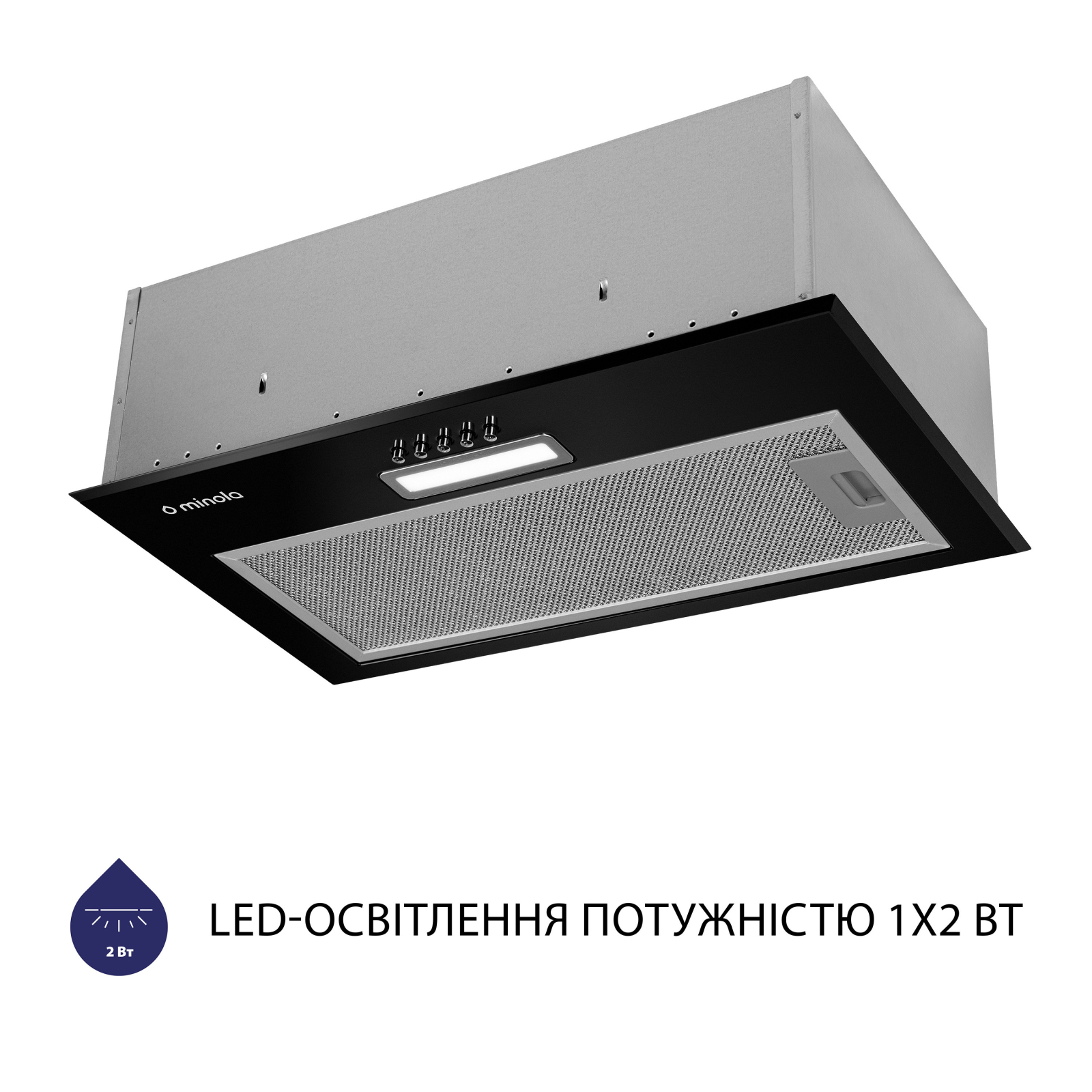 Витяжка кухонна Minola HBI 5614 WH 1000 LED зображення 3