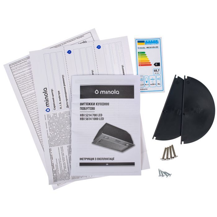 Витяжка кухонна Minola HBI 5614 WH 1000 LED зображення 9