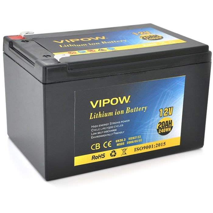Батарея до ДБЖ Vipow 12V - 20Ah Li-ion (VP-12200LI)