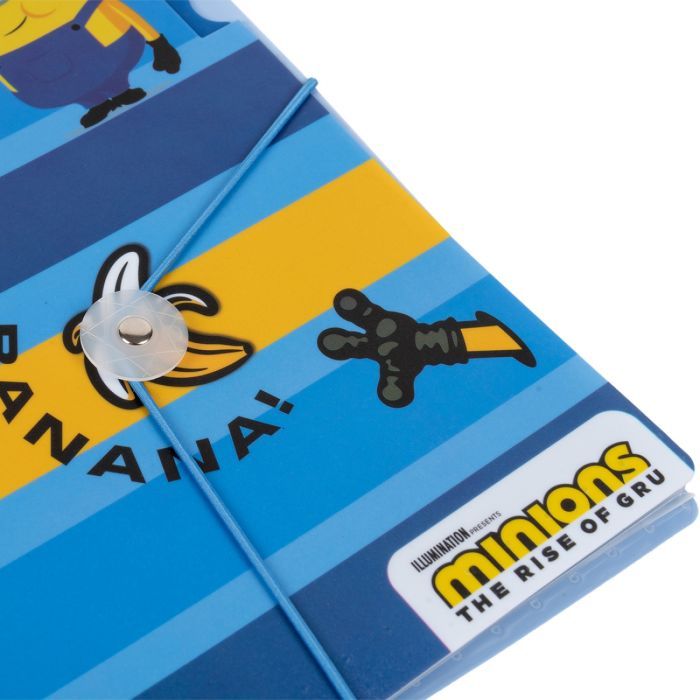 Папка на резинках Yes A4 с тремя разделителями Minions (492100) изображение 2