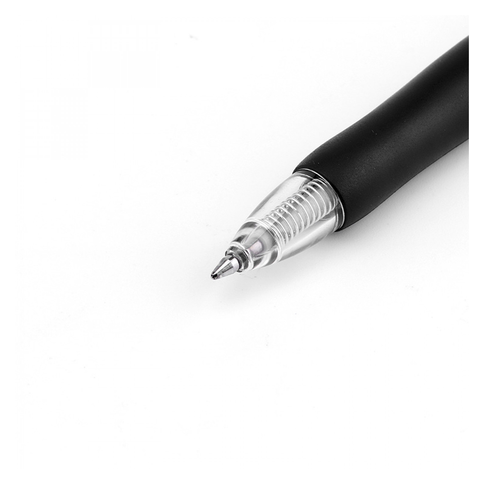 Ручка гелевая Baoke Elite автоматическая с гриппом 0,7 мм черная (PEN-BAO-PC1910-B) изображение 3