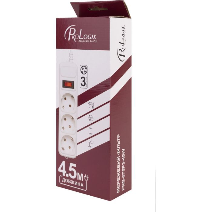 Сетевой фильтр питания Prologix PRS-075P3-45W изображение 3