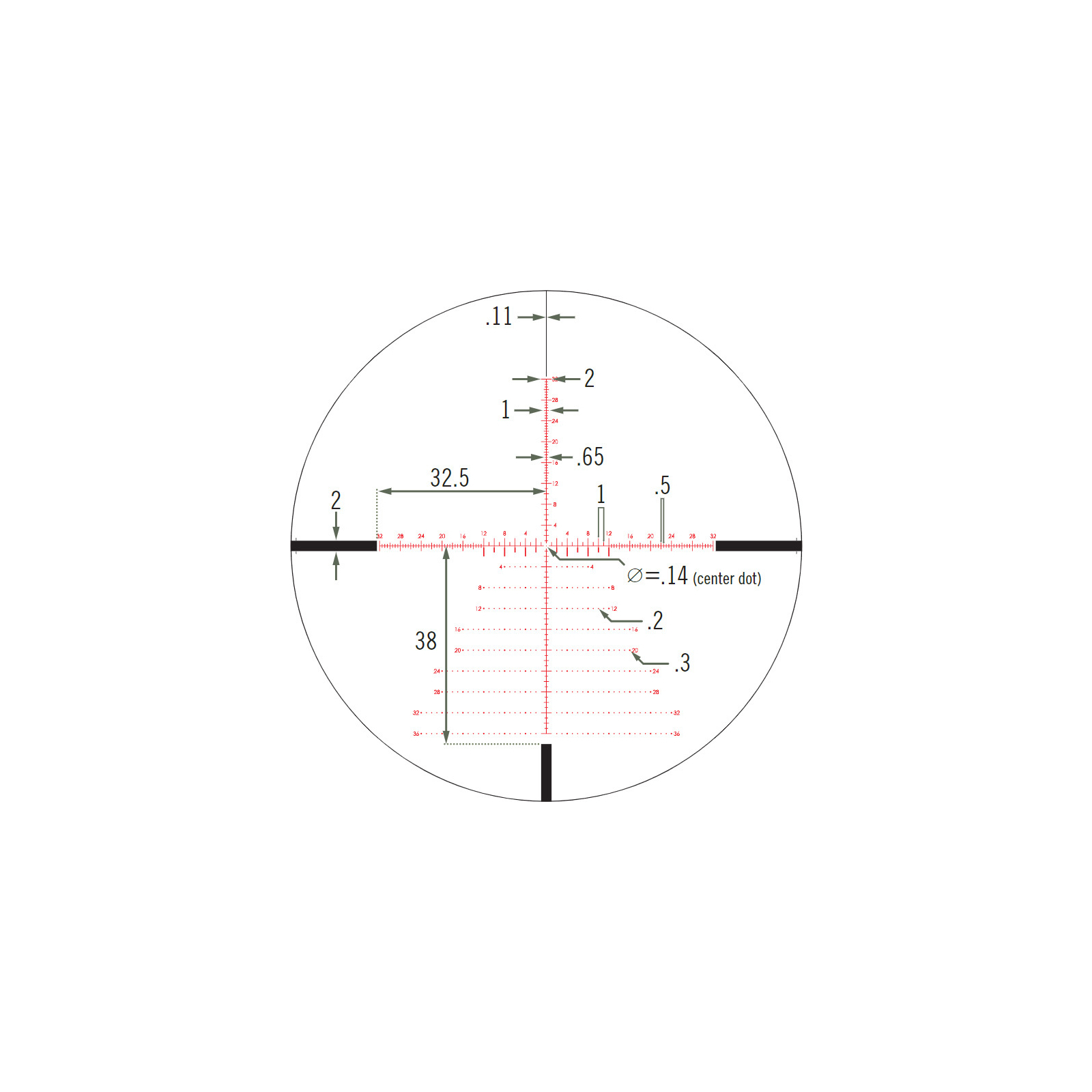 Оптический прицел Vortex Viper PST Gen II 5-25x50 F1 сітка EBR-7C (MOA) з підсвічуван (PST-5256) изображение 5