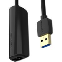 Переходник USB 3.0 to Ethernet RJ45 1000Mb black Vention (CEHBB) изображение 2
