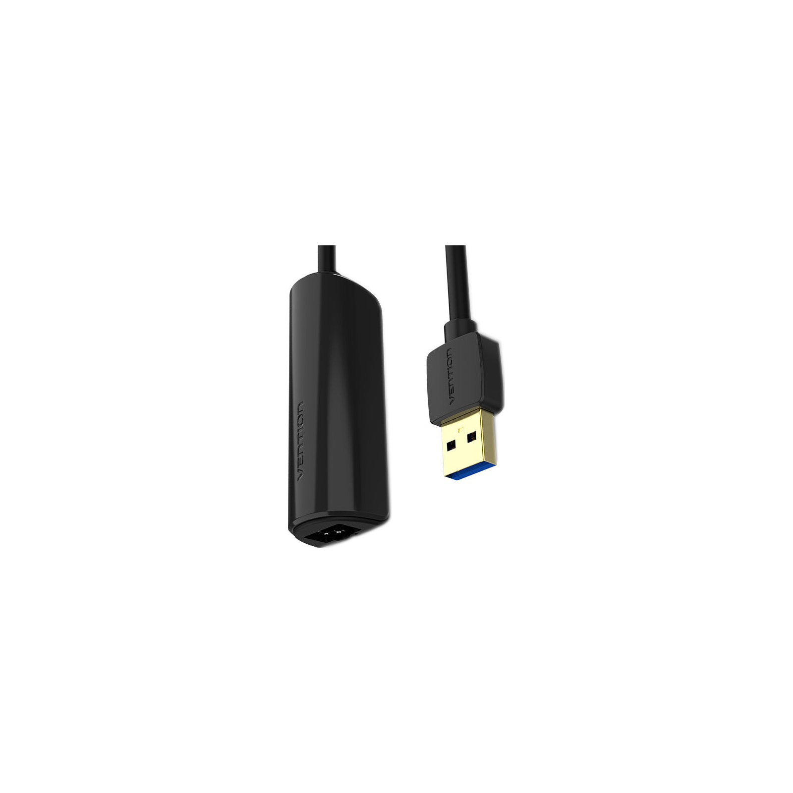 Перехідник USB 3.0 to Ethernet RJ45 1000Mb black Vention (CEHBB) зображення 2