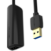 Перехідник USB 3.0 to Ethernet RJ45 1000Mb black Vention (CEHBB) зображення 2