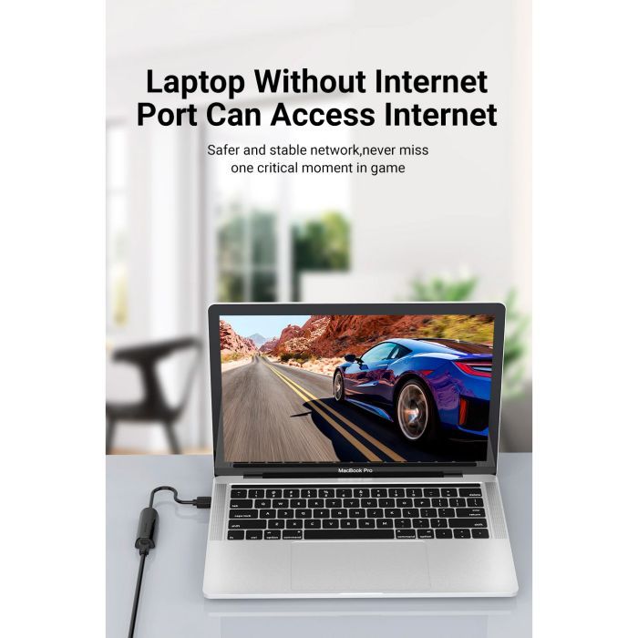 Перехідник USB 3.0 to Ethernet RJ45 1000Mb black Vention (CEHBB) зображення 5