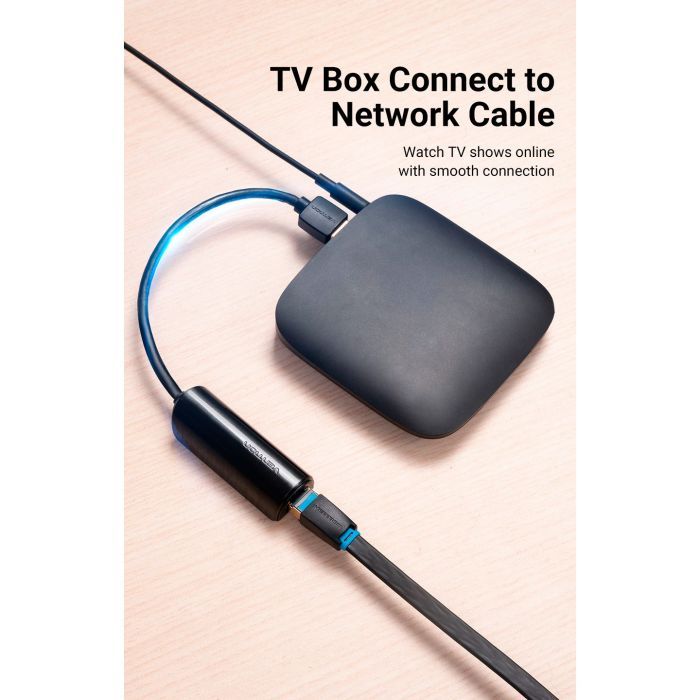 Перехідник USB 3.0 to Ethernet RJ45 1000Mb black Vention (CEHBB) зображення 7
