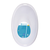 Ванночка Bebe Confort VERSO ергономічна зі зливом (біла з синьою пробкою) (3107201900) зображення 2