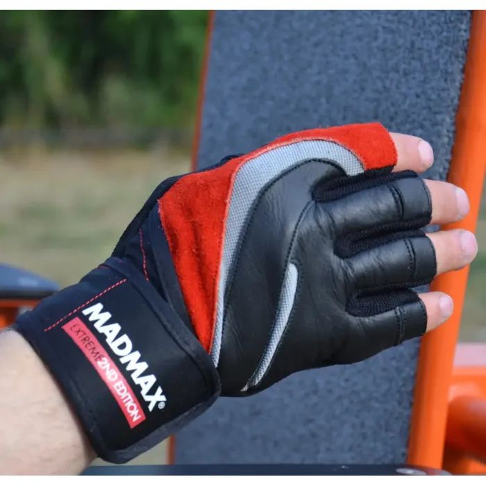 Перчатки для фитнеса MadMax MFG-568 Extreme 2nd edition Black/Red XXL (MFG-568_XXL) изображение 2