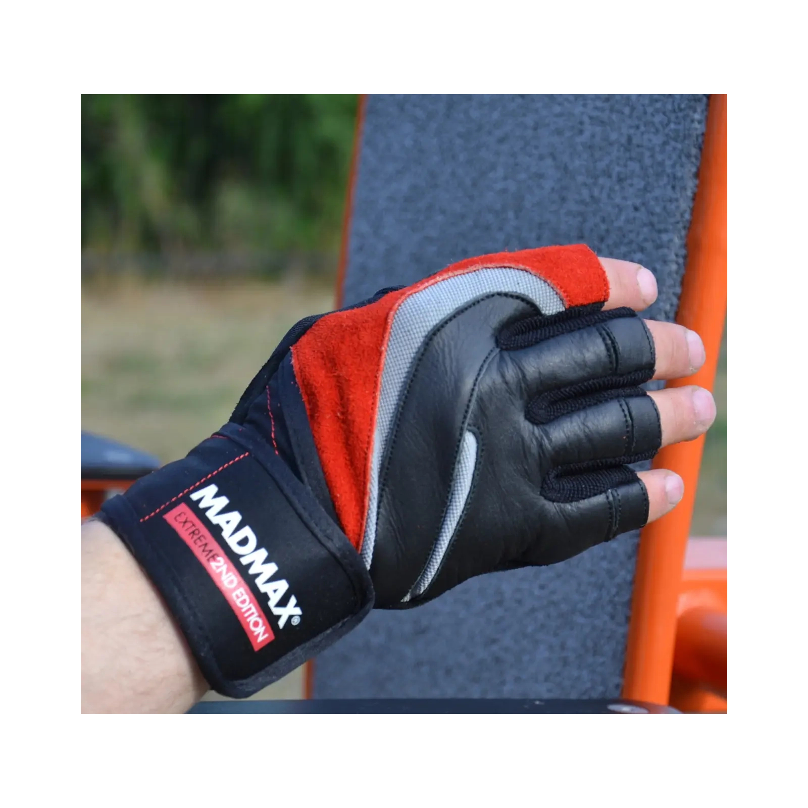 Перчатки для фитнеса MadMax MFG-568 Extreme 2nd edition Black/Red S (MFG-568_S) изображение 2