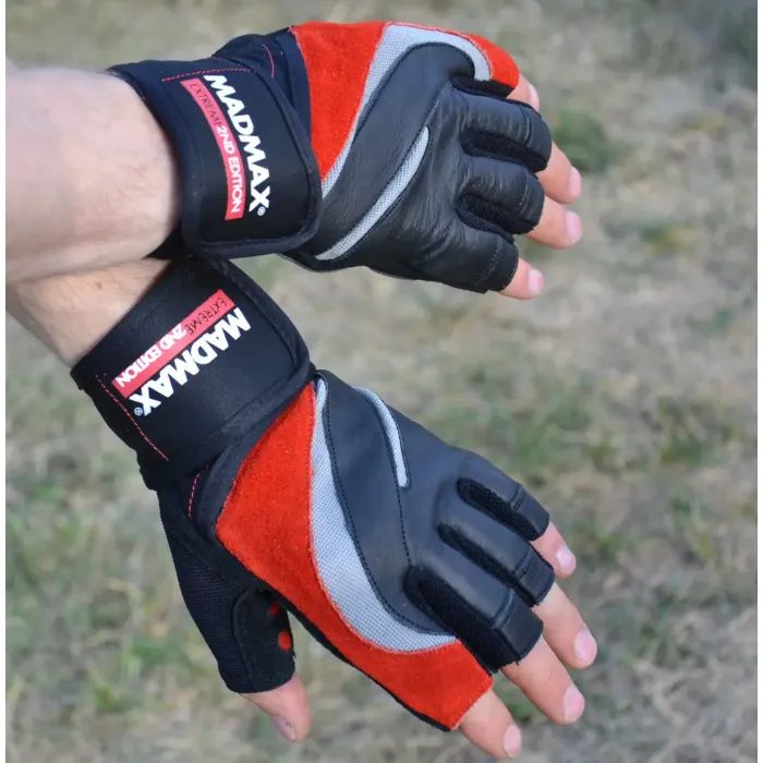 Перчатки для фитнеса MadMax MFG-568 Extreme 2nd edition Black/Red XXL (MFG-568_XXL) изображение 6