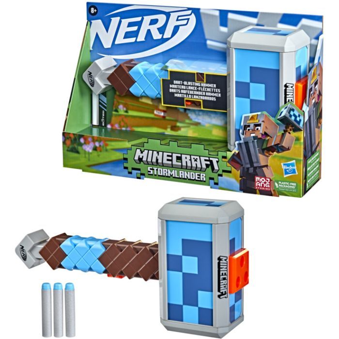 Игрушечное оружие Hasbro Nerf Minecraft Молот Штормландер (F4416) изображение 7