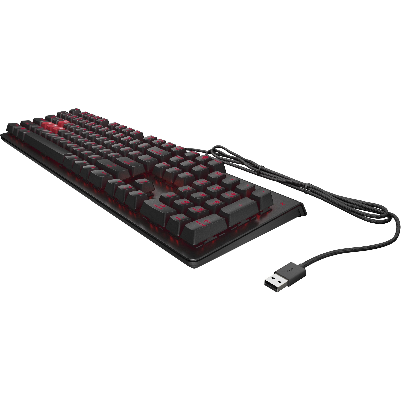 Клавиатура HP OMEN Encoder LED 104key Cherry MX Red USB Black (6YW76AA) изображение 2